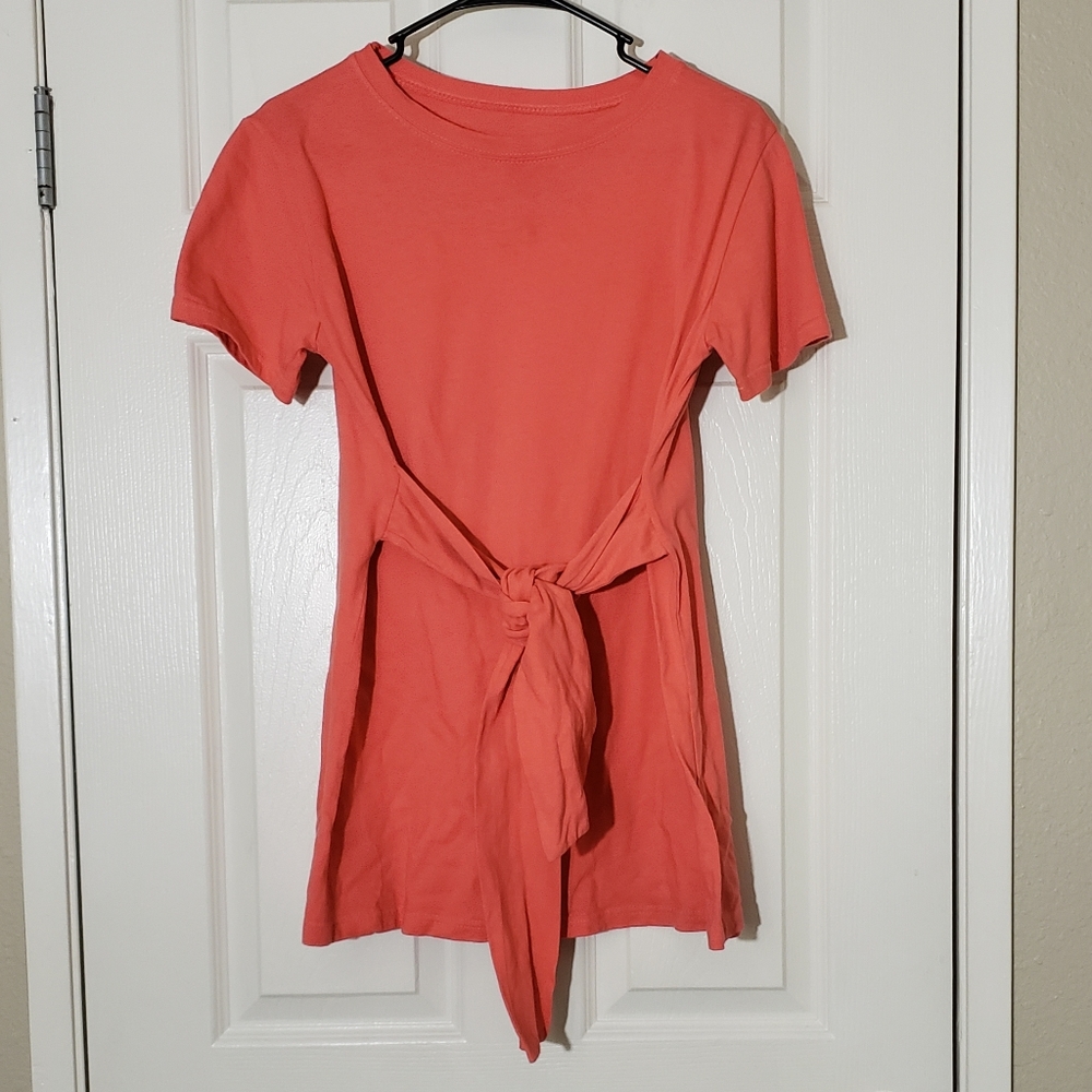 Long tie-waist top
